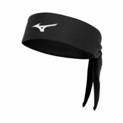 MIZUNO KNOTTED HEADBAND BLACK OSFM