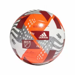 Adidas Mls Club Soccer Ball White/ Silver/ Red replica size 3