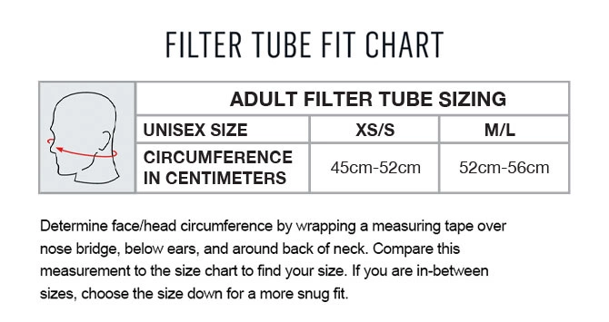 BUFF FILTER TUBE WITH 5 FILTERS ADULT 4 BUFF FILTER TUBE WITH 5 FILTERS ADULT - Image 4