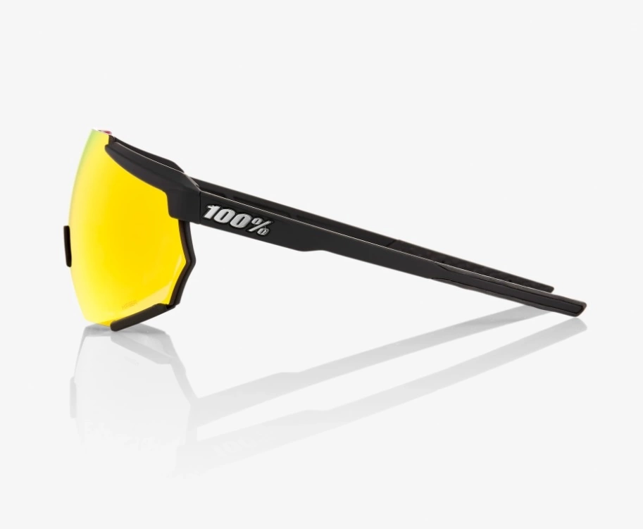 100% Racetrap Sunglasses, Soft Tact Black frame - HiPER Red Multilayer Mirror Lens 3 100% Racetrap Sunglasses, Soft Tact Black frame - HiPER Red Multilayer Mirror Lens - Image 3