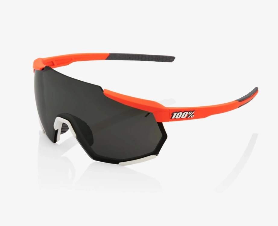 100% Racetrap Sunglasses, Soft Tact Oxyfire frame - Black Mirror Lens 2 100% Racetrap Sunglasses, Soft Tact Oxyfire frame - Black Mirror Lens - Image 2