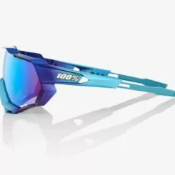 100% SpeedTrap Sunglasses, Matte Metallic Into the Fade frame - Blue Topaz Multilayer Mirror Lens 6 100% SpeedTrap Sunglasses, Matte Metallic Into the Fade frame - Blue Topaz Multilayer Mirror Lens -Sportwheels Outlet Store image 11347