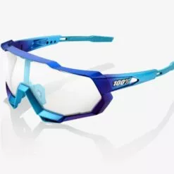 100% SpeedTrap Sunglasses, Matte Metallic Into the Fade frame - Blue Topaz Multilayer Mirror Lens 7 100% SpeedTrap Sunglasses, Matte Metallic Into the Fade frame - Blue Topaz Multilayer Mirror Lens -Sportwheels Outlet Store image 11348