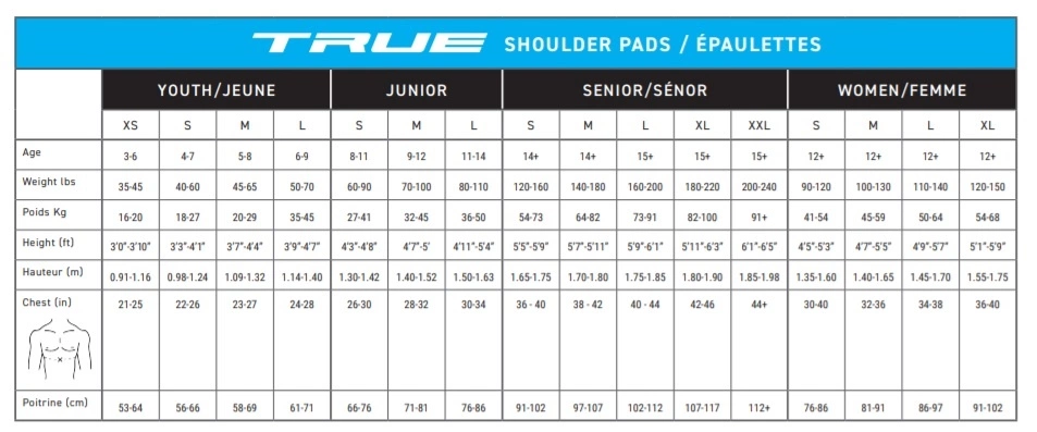 2020 TRUE SP AX9 JR SHOULDER PAD 6 2020 TRUE SP AX9 JR SHOULDER PAD - Image 6