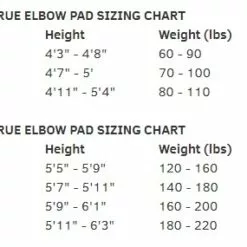 2020 TRUE EP AX9 JR ELBOW PAD -Sportwheels Outlet Store image 2301