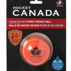 STREET HOCKEY BALL LIQUID FILLED 65MM 65G MEDIUM ORANGE