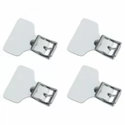 CCM Buckle Strap Tab Accessories Senior OSFA WHITE