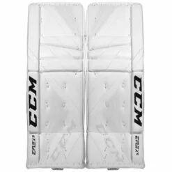 2021 CCM GP EXTREME FLEX 5 PRO GOALIE PADS 34+2 SR WHITE
