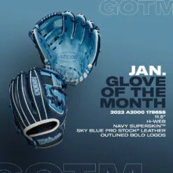 Wilson A2000 11.5″ 1786 Pattern GOTM January 2022 Sky Blue / Navy RHT -Sportwheels Outlet Store image 4497