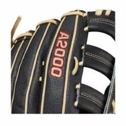 2021 Wilson A2000 1800 12.75" SuperSkin Outfield Baseball Glove Black/Black/Blonde -Sportwheels Outlet Store image 4644