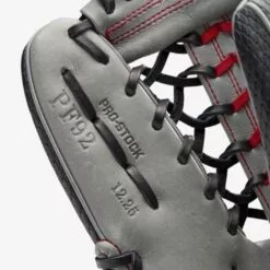 2021 WILSON A2000 PEDROIA FIT PF92 12.25" GREY-BLACK SNAKESKIN BALL GLOVE -Sportwheels Outlet Store image 4649