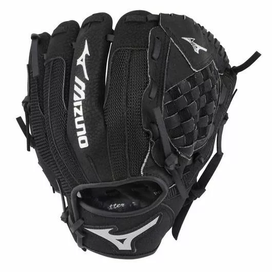 MIZUNO PROSPECT SERIES POWERCLOSE BASEBALL GLOVE 10" BLACK RHT 1 MIZUNO PROSPECT SERIES POWERCLOSE BASEBALL GLOVE 10" BLACK RHT