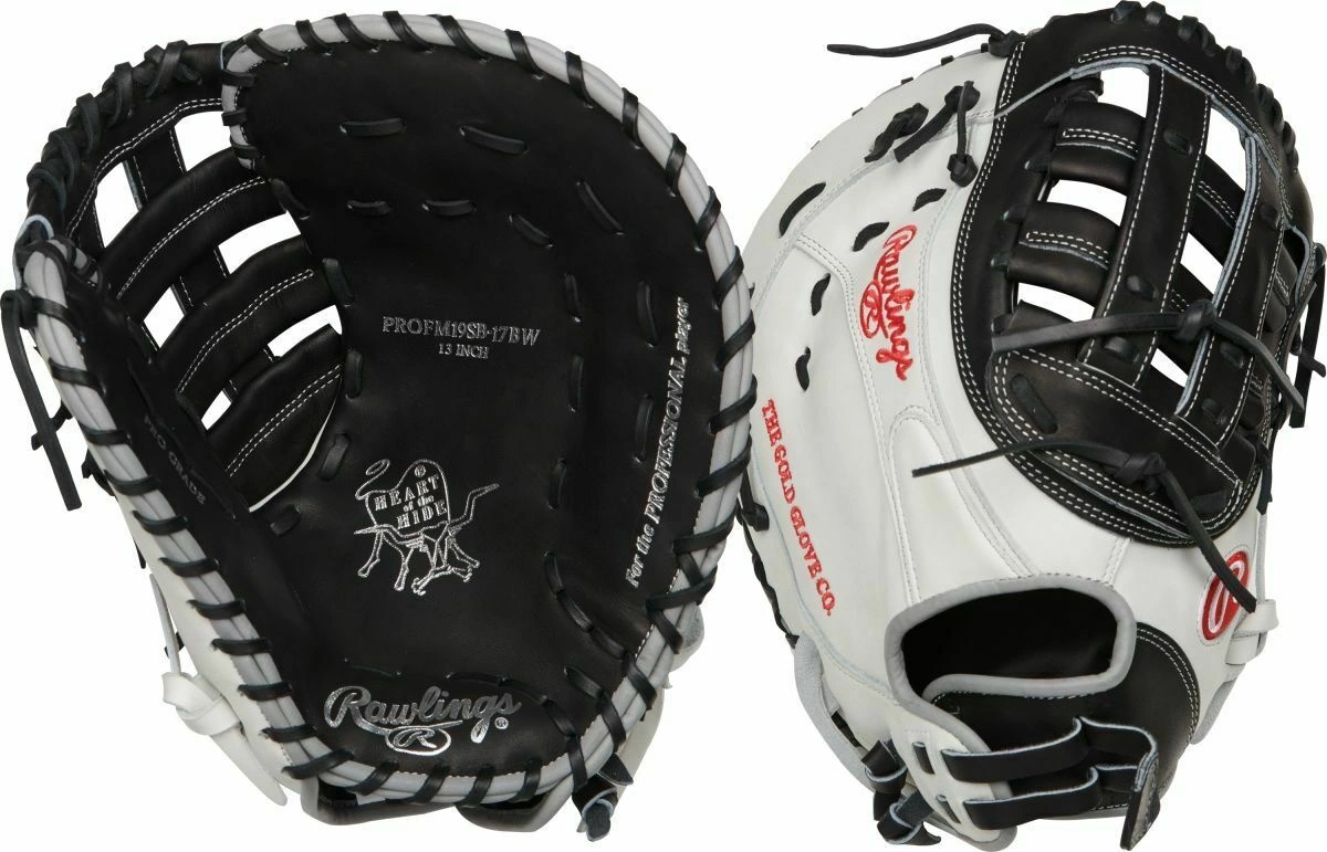 RAWLINGS HOH 13" FBM PROFM19SB-17BW BLK/WHT 3 RAWLINGS HOH 13" FBM PROFM19SB-17BW BLK/WHT - Image 3