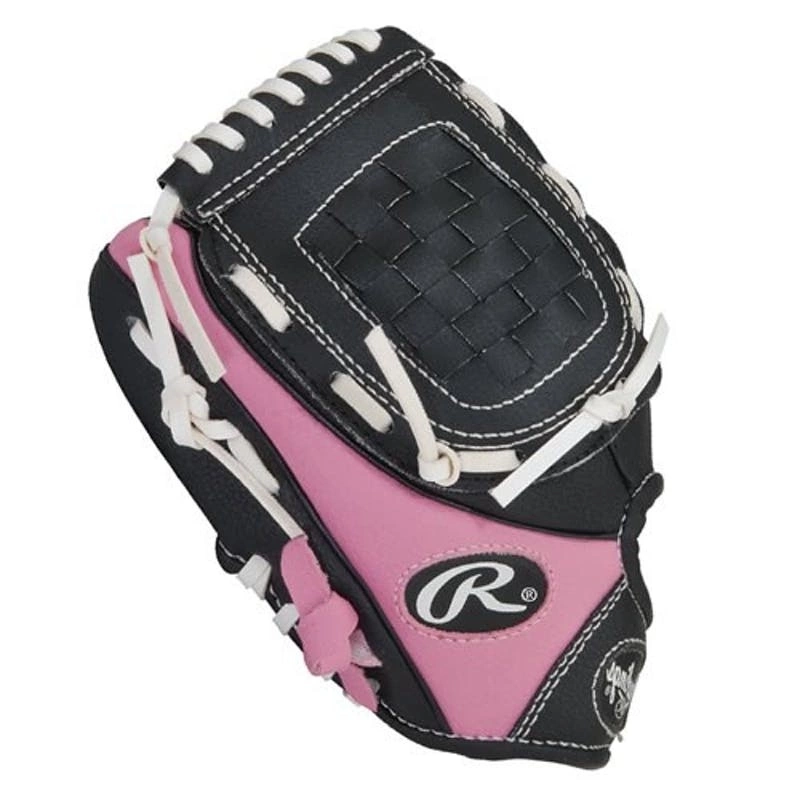 RAWLINGS PLAYERS T-BALL GLOVE PL91 9" LHT - PINK/BLACK 1 RAWLINGS PLAYERS T-BALL GLOVE PL91 9" LHT - PINK/BLACK