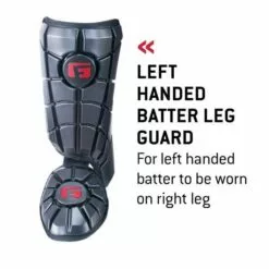 G-FORM PRO BATTERS LEG GUARD RED LEFT HAND BATTER -Sportwheels Outlet Store image 5030