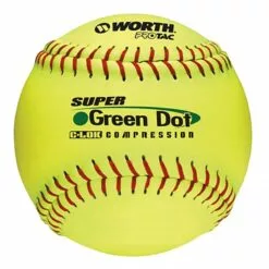 WORTH SOFTBALL SUPER GREEN DOT 11" EACH