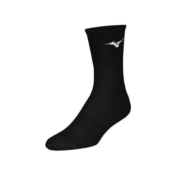 MIZUNO VITAL CREW SOCK 3-PACK BLACK LARGE 2 MIZUNO VITAL CREW SOCK 3-PACK BLACK LARGE - Image 2