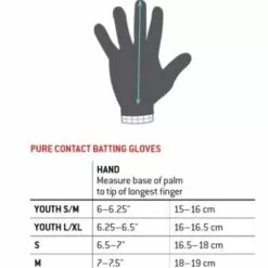 G-FORM PURE CONTACT BATTING GLOVE BLACK LRG -Sportwheels Outlet Store image 5905