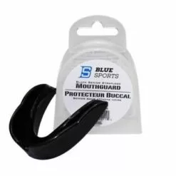 BLUE SPORTS STRAPLESS MOUTHGUARD YOUTH BLACK
