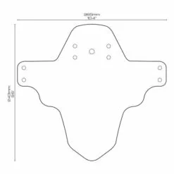 ALL MOUNTAIN STYLE FENDER MUD GUARD 16 ALL MOUNTAIN STYLE FENDER MUD GUARD -Sportwheels Outlet Store image 6803