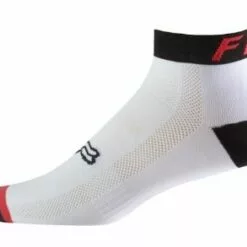 FOX 4" TRAIL SOCK - wht/red/blk S/M