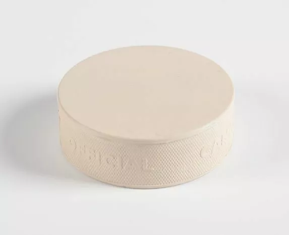 Hockey Puck - white 1 Hockey Puck - white