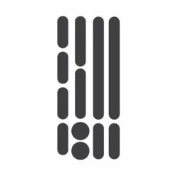 GLINT Reflective, Helmet Stickers, Black, Set