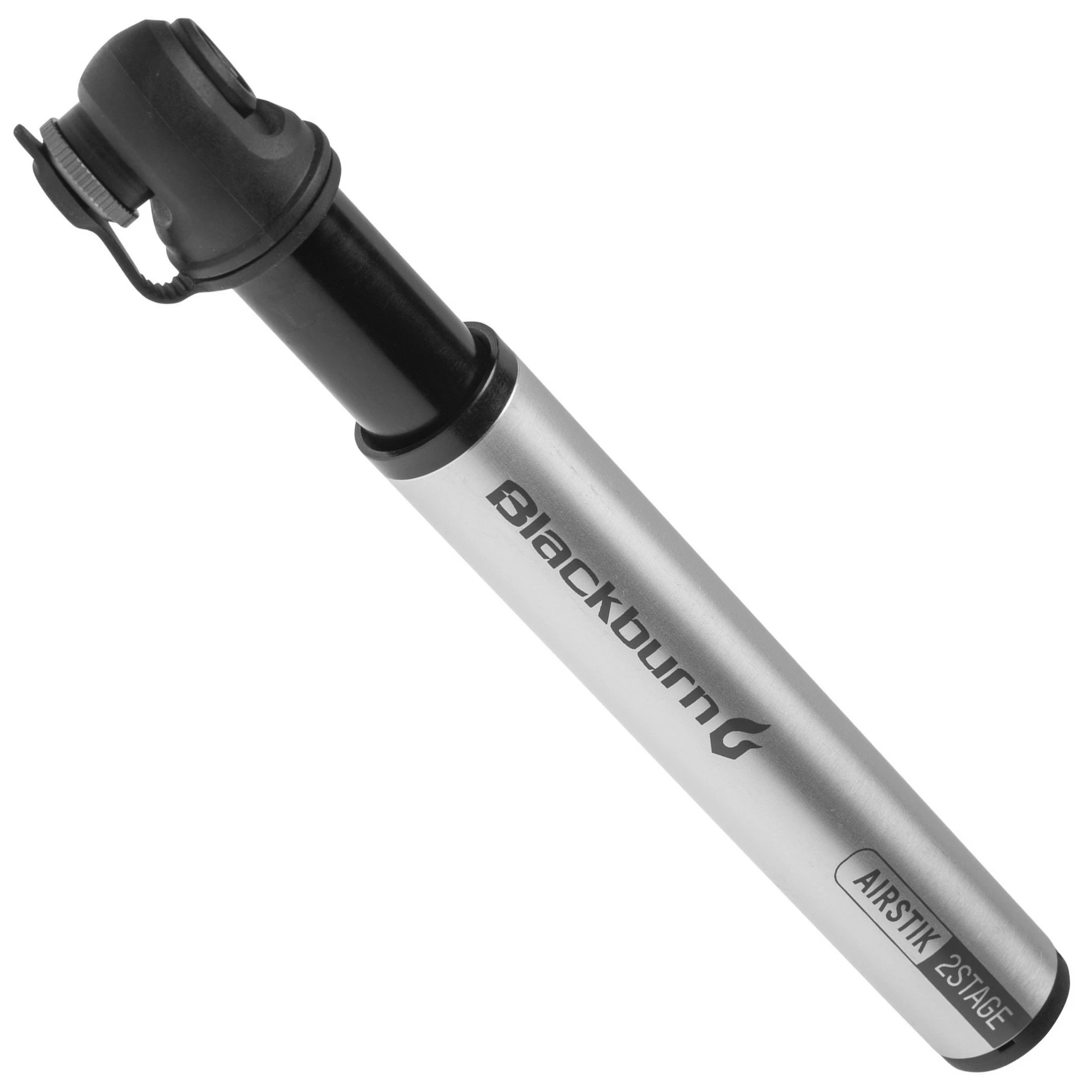 BLACKBURN AIRSTICK 2 STAGE SILVER PUMP 1 BLACKBURN AIRSTICK 2 STAGE SILVER PUMP