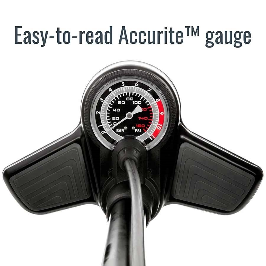 Evo, AirPress Comp, Floor Pump, 160psi, Black 4 Evo, AirPress Comp, Floor Pump, 160psi, Black - Image 4