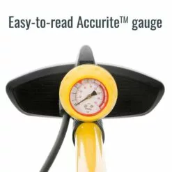 Evo, AirPress Sport, Floor Pump, Double head, 160psi, Yellow -Sportwheels Outlet Store image 8257