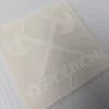 Demolition Sticker - Axes Logo - 3" x 3" - WHT Ea.