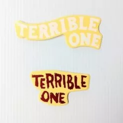 T1 Decal - Script Logs (1 wht 5x2, 1 Burg 3x2) 2 pack