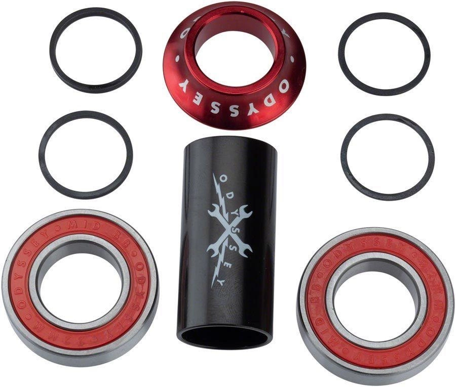 Odyssey Mid BB - bottom bracket 19mm - Ano Red 2 Odyssey Mid BB - bottom bracket 19mm - Ano Red - Image 2