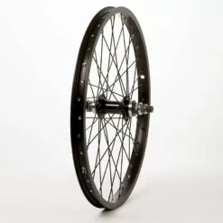 Wheel Shp, Rear 20" Wheel, 36H Black Ally Single Wall Alex J-303/ Black Jytech A076-14 Nutted 14mm Axle FW Hub/ Black Stainless Spkes