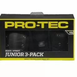 Protec 3 Pack Pad Set - Black Junior -Sportwheels Outlet Store image 9202