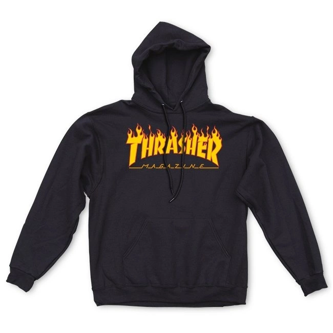 Thrasher Hoody - Black 1 Thrasher Hoody - Black