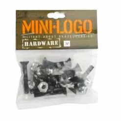 Mini Logo Hardware Black - 7/8" Phillips