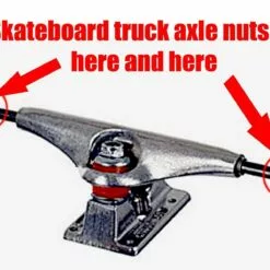 Skateboard Axle Nuts - set of 4 -Sportwheels Outlet Store image 9457