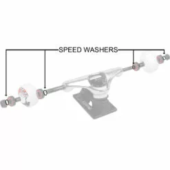 Skateboard Axle "Speed" Washers - pack of 4 -Sportwheels Outlet Store image 9468