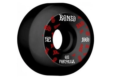 Bones PP Wheels - set of 4 Black - Bones Logo - V5 100's Side Cuts 52 2 Bones PP Wheels - set of 4 Black - Bones Logo - V5 100's Side Cuts 52 - Image 2