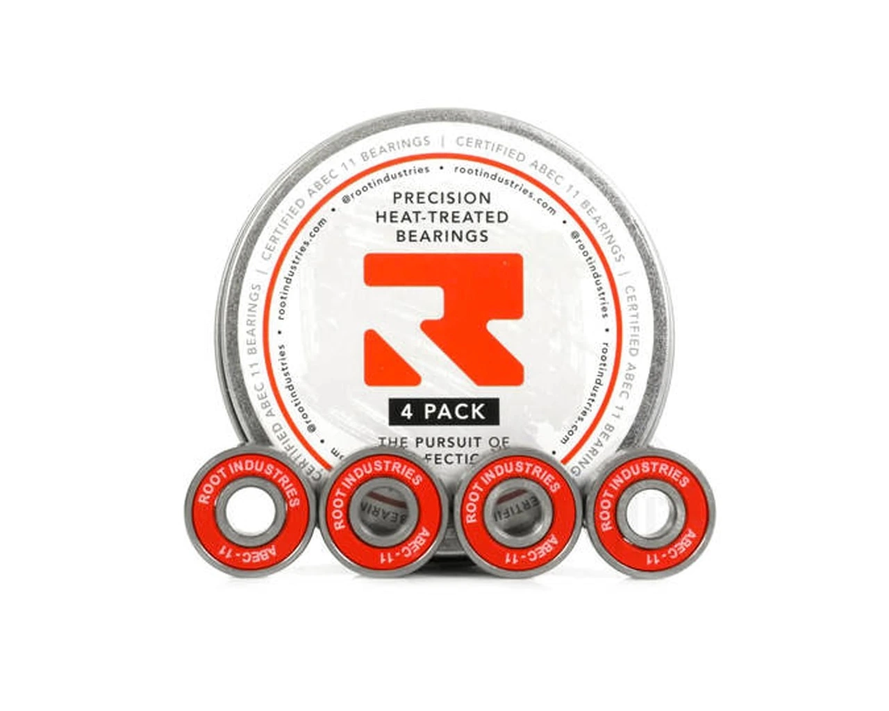 ROOT INDUSTRIES BEARING TIN 4 PACK ABEC 11 1 ROOT INDUSTRIES BEARING TIN 4 PACK ABEC 11