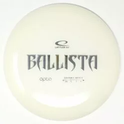 LATITUDE 64 OPTO LINE DISC GOLF BALLISTA DISTANCE DRIVER WHITE