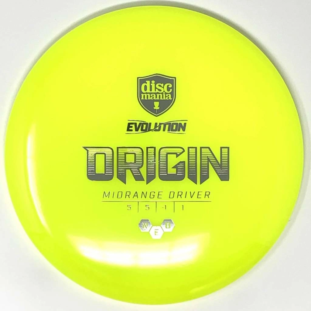 DISCMANIA EVOLUTION NEO DISC GOLF BRIGHT YELLOW ORIGIN MID-RANGE DRIVER 1 DISCMANIA EVOLUTION NEO DISC GOLF BRIGHT YELLOW ORIGIN MID-RANGE DRIVER