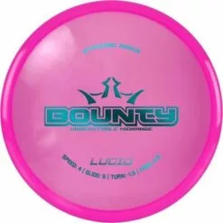 DYNAMIC DISC LUCID LINE DISC GOLF BOUNTY UNDERSTABLE MID RANGE PINK