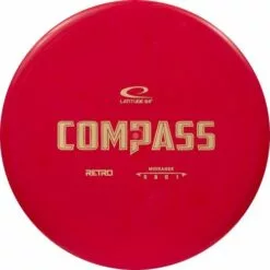LATITUDE 64 RETRO LINE DISC GOLF COMPASS MID RANGE RED