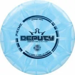 DYNAMIC DISCS PRIME BURST DISC GOLF DEPUTY UNDERSTABLE PUTTER BLUE